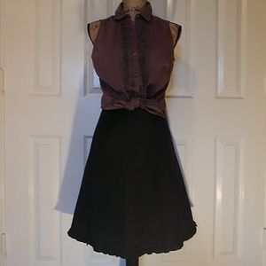 Betsey Johnson Taffeta Knee Length Skirt